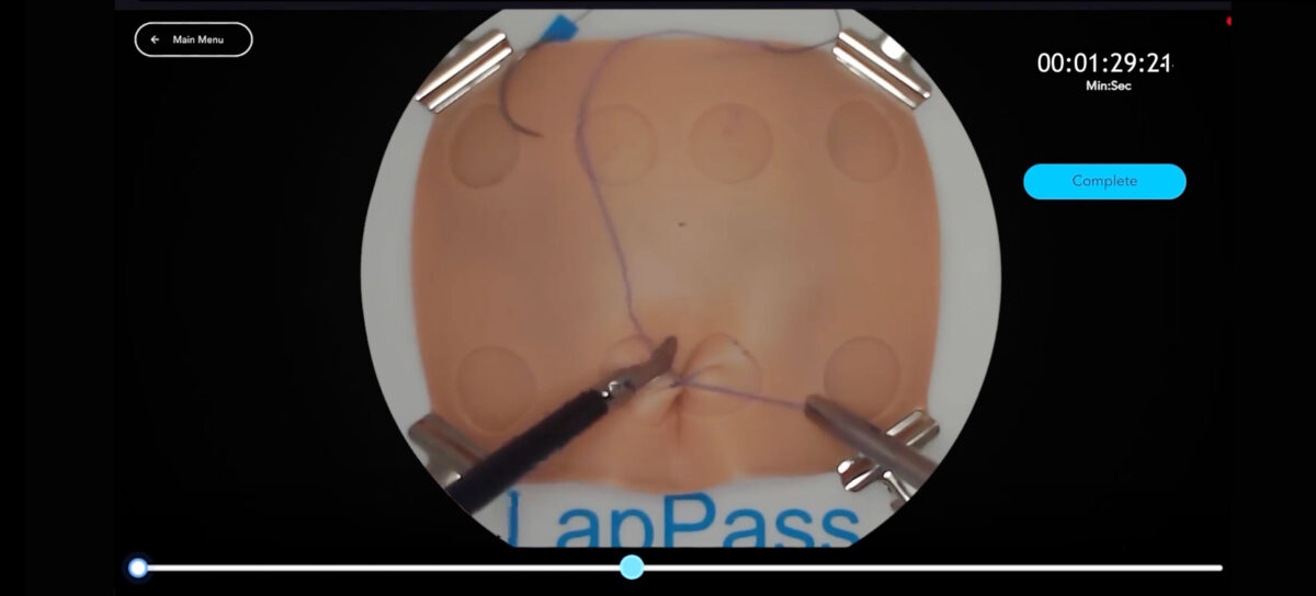 Header Lap Pass Suturing